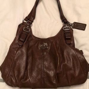 COACH purse brown leather- perfect for FALL!